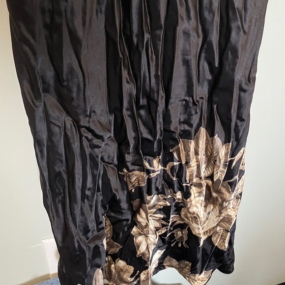 Carole Little dresses Vintage Black and Brown Floral Maxi Dress - Picture 3 of 6